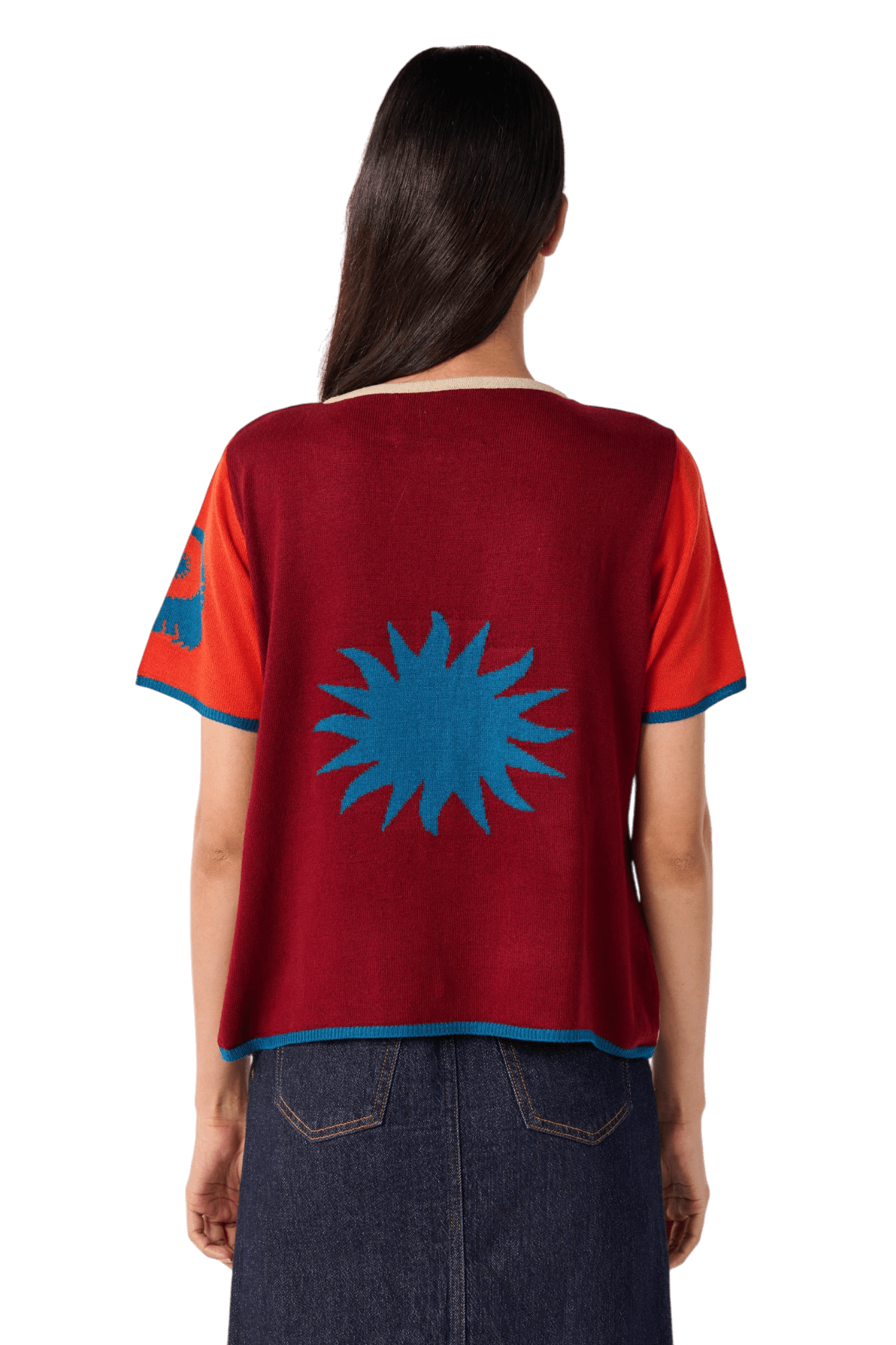Almost Midnight Half Sleeve Tshirt - House of Saloni Jain