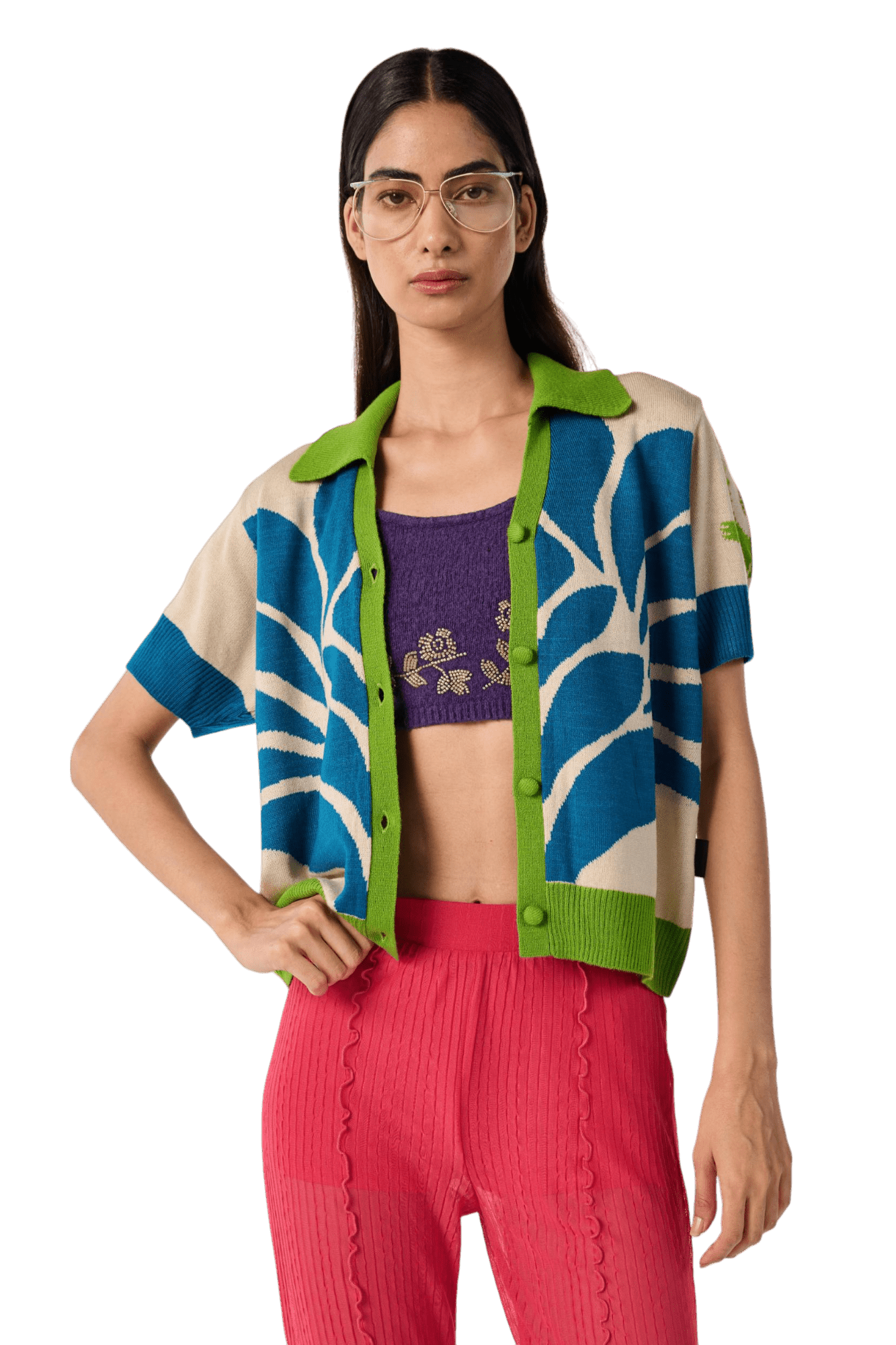 Homeland Half Sleeve Shirt - House of Saloni Jain