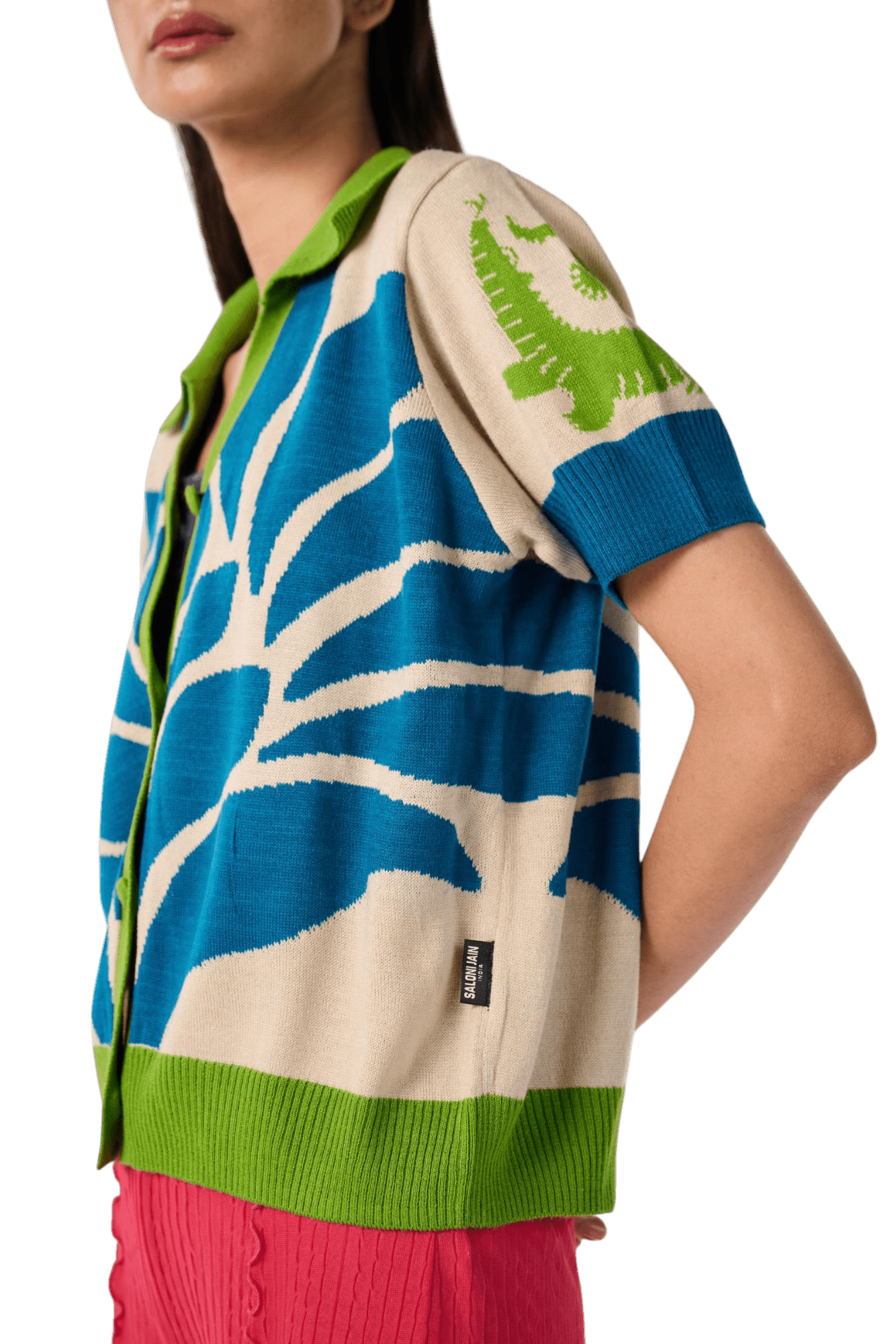 Homeland Half Sleeve Shirt - House of Saloni Jain