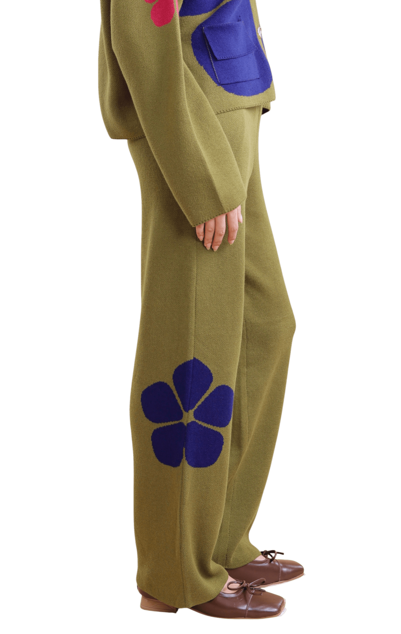Rodeo knit jacket and trousers co-ord set in 100% cotton by House of Saloni Jain