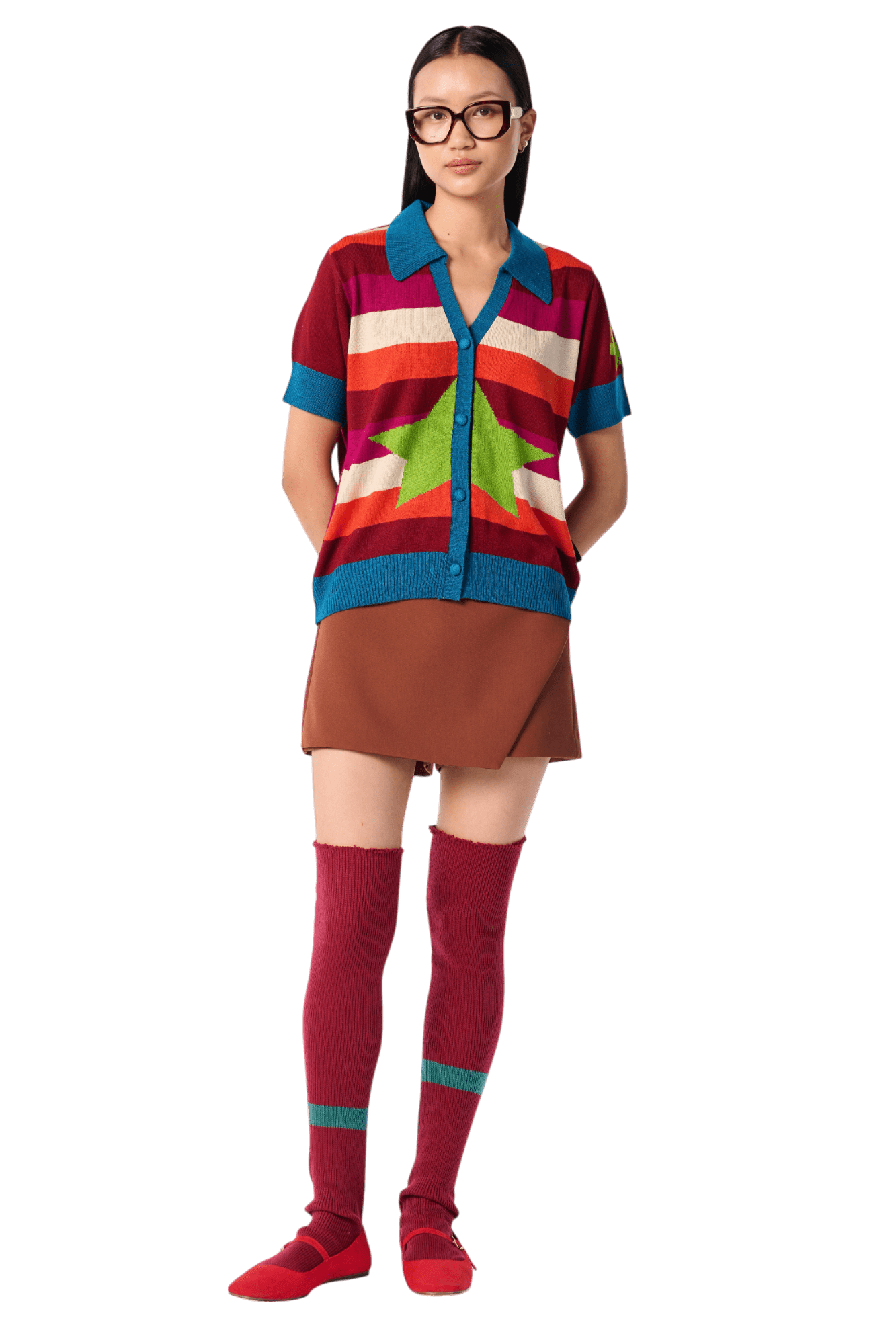 Wonderland Half Sleeve Shirt - House of Saloni Jain