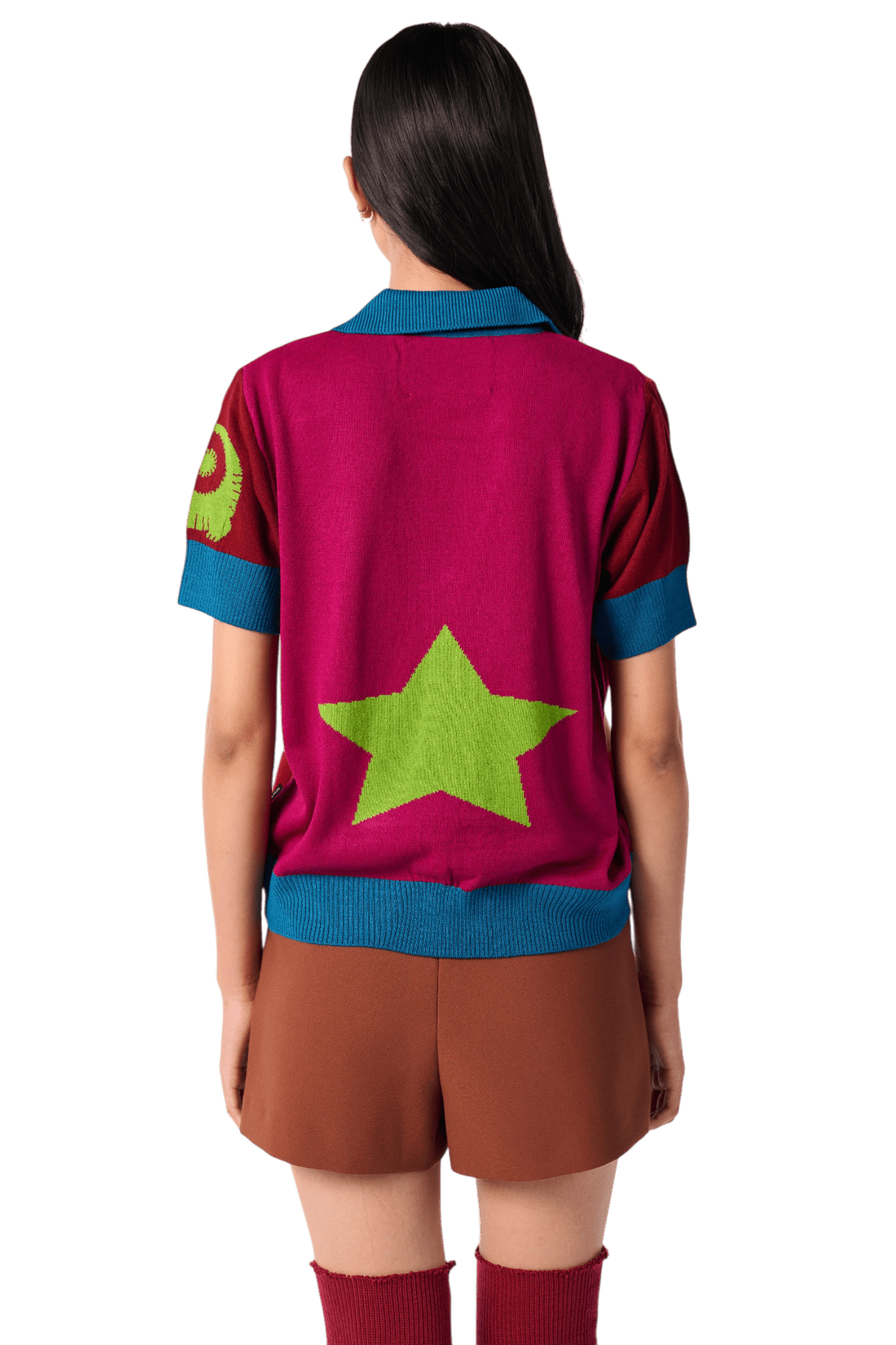 Wonderland Half Sleeve Shirt - House of Saloni Jain