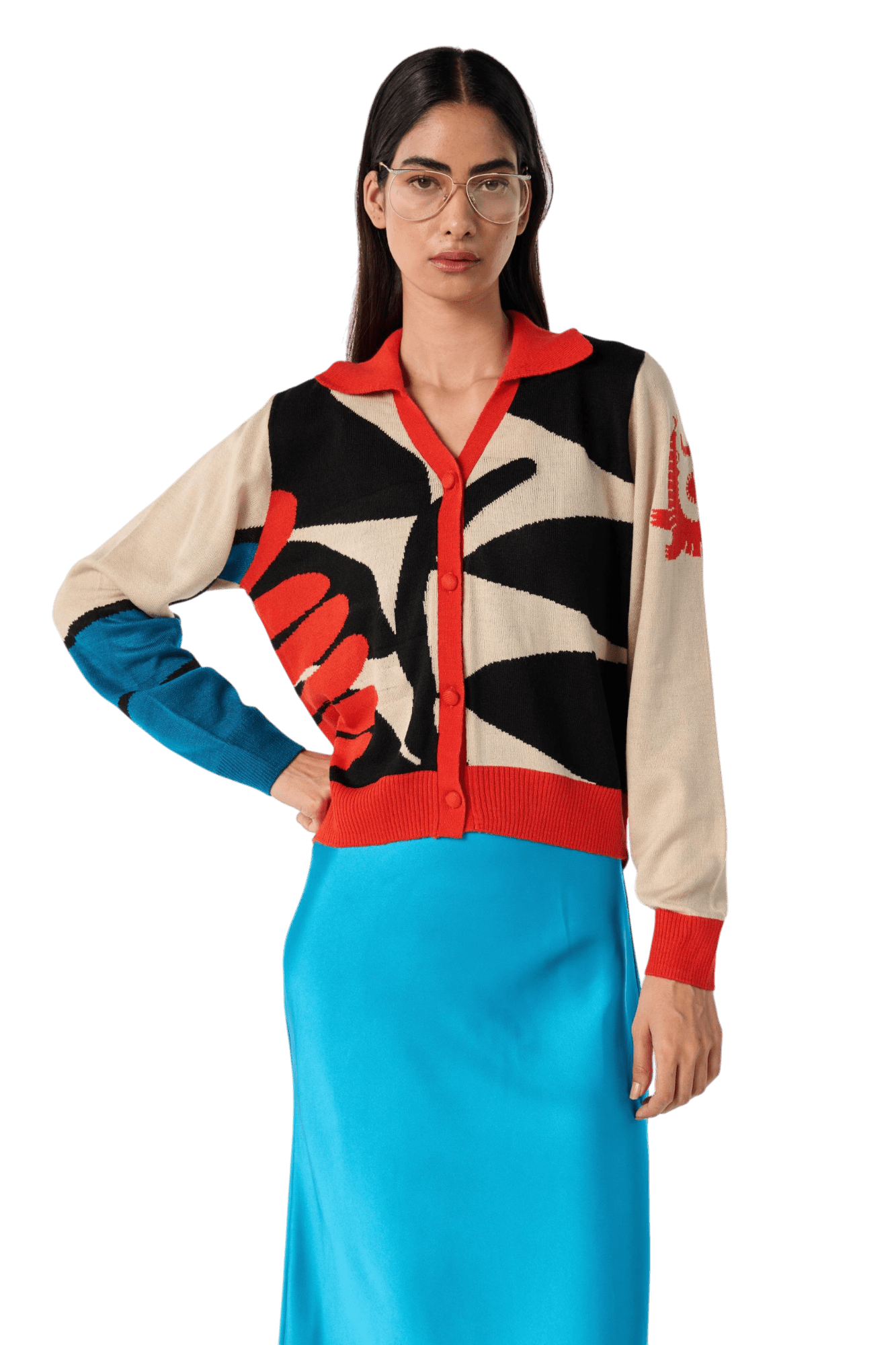 Double Exposure Full Sleeve Shirt - House of Saloni Jain