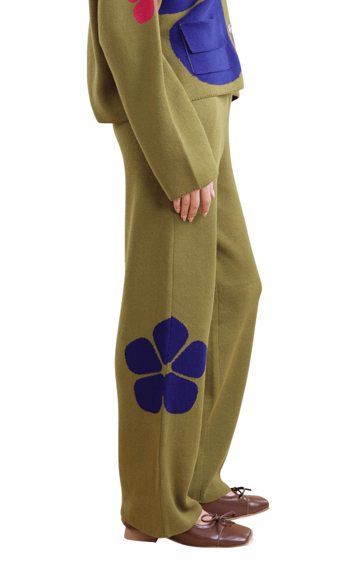 Rodeo knit jacket and trousers co-ord set in 100% cotton by House of Saloni Jain