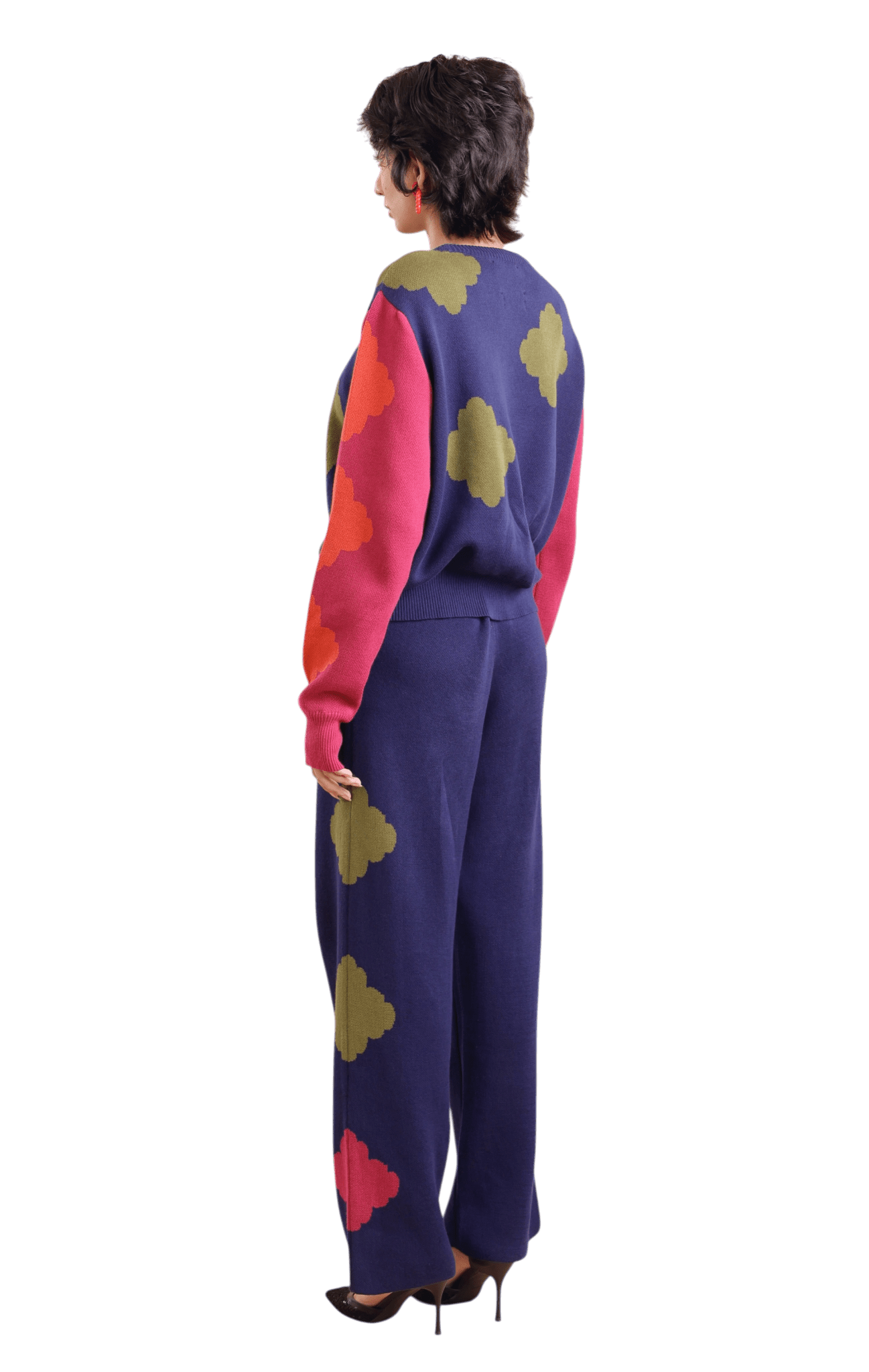 Silent Disco crew neck cotton knit jumper — view 7