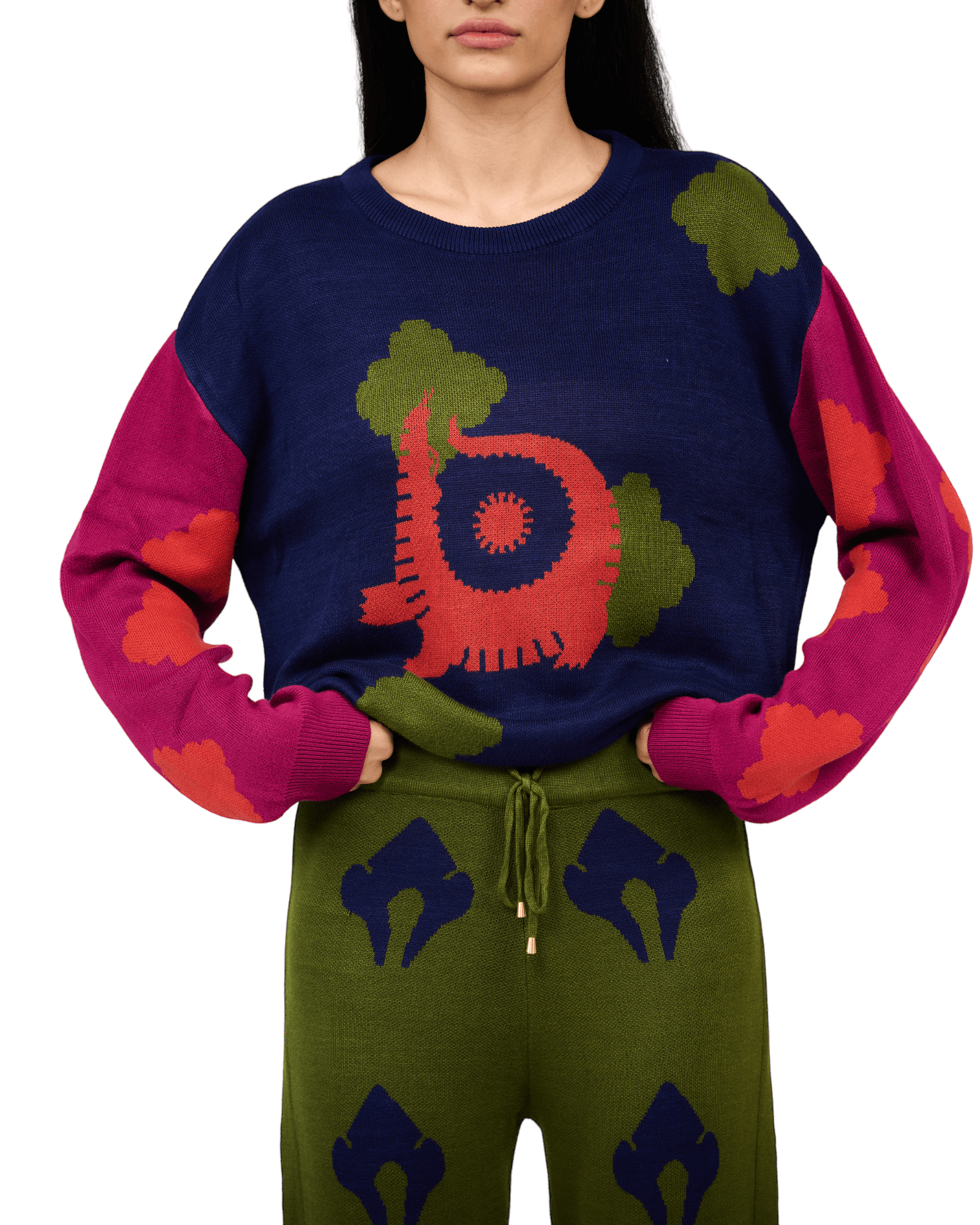 Silent Disco Knit Pants - House of Saloni Jain