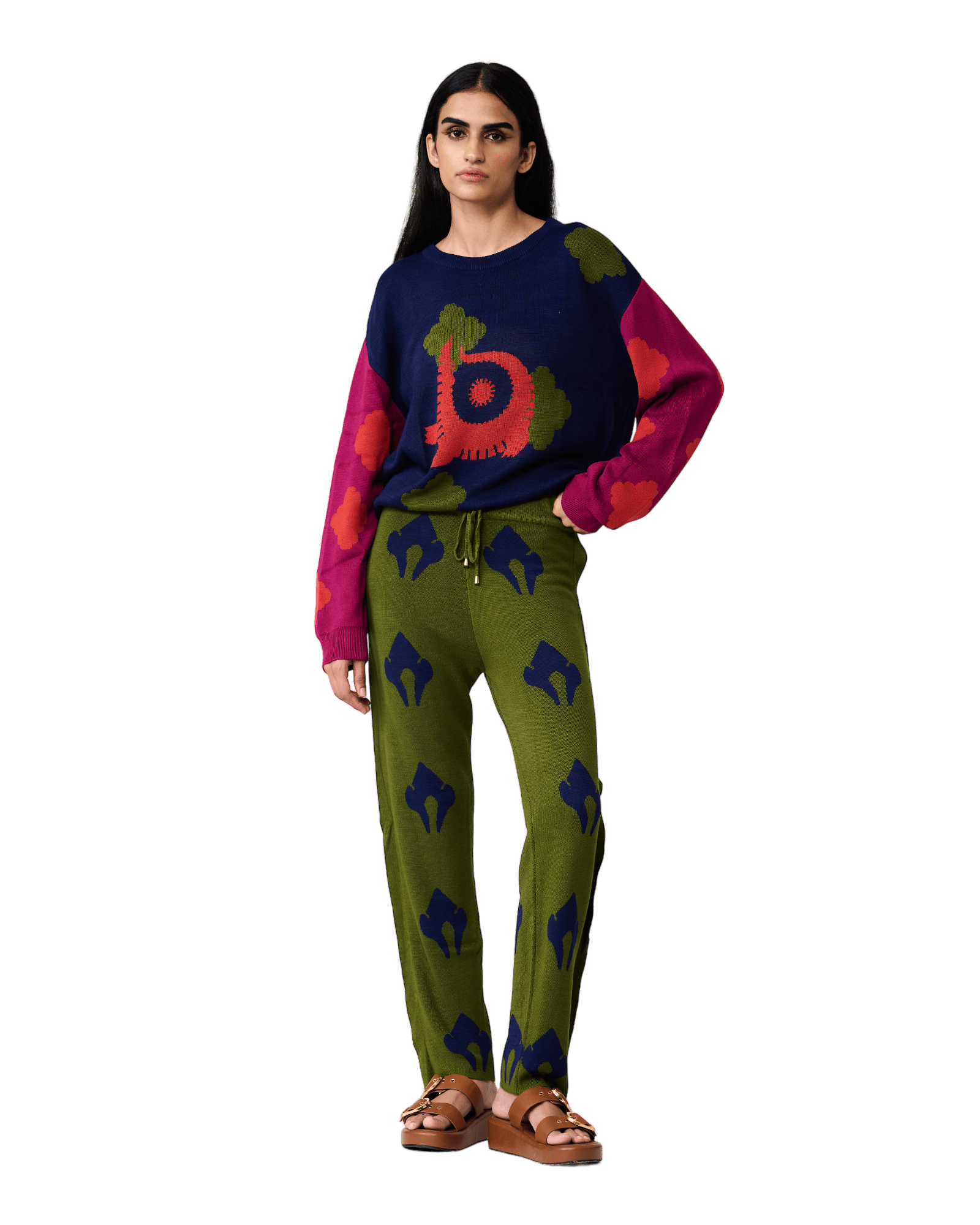Silent Disco Knit Pants - House of Saloni Jain