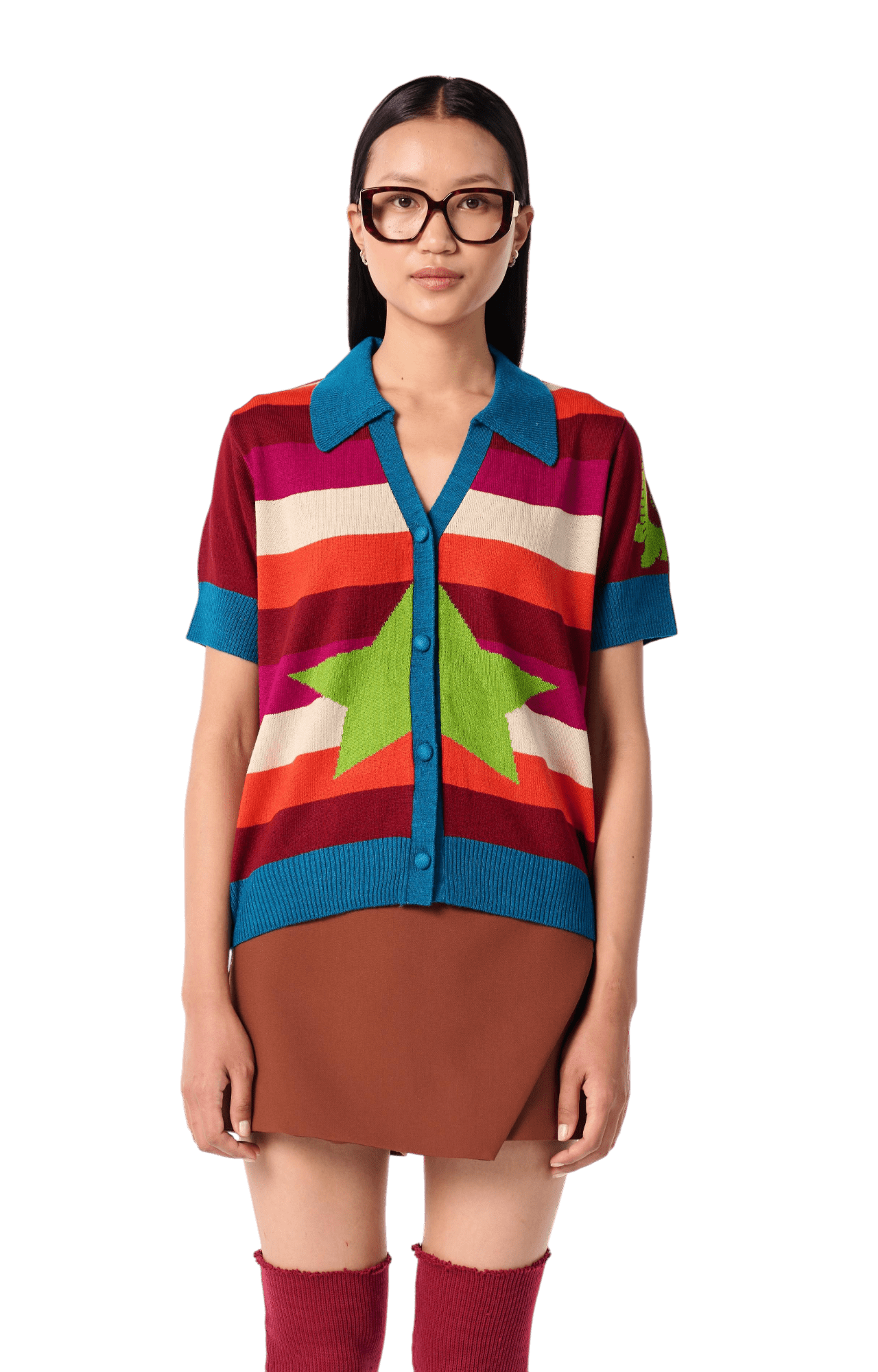 Wonderland Half Sleeve Shirt - House of Saloni Jain